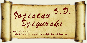 Vojislav Džigurski vizit kartica